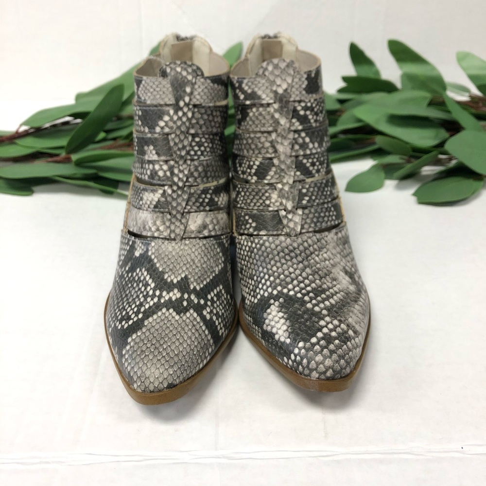 Fergalicious || Snake Print Booties Malika Style